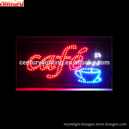 wholesale china factory price cafe animated led sign